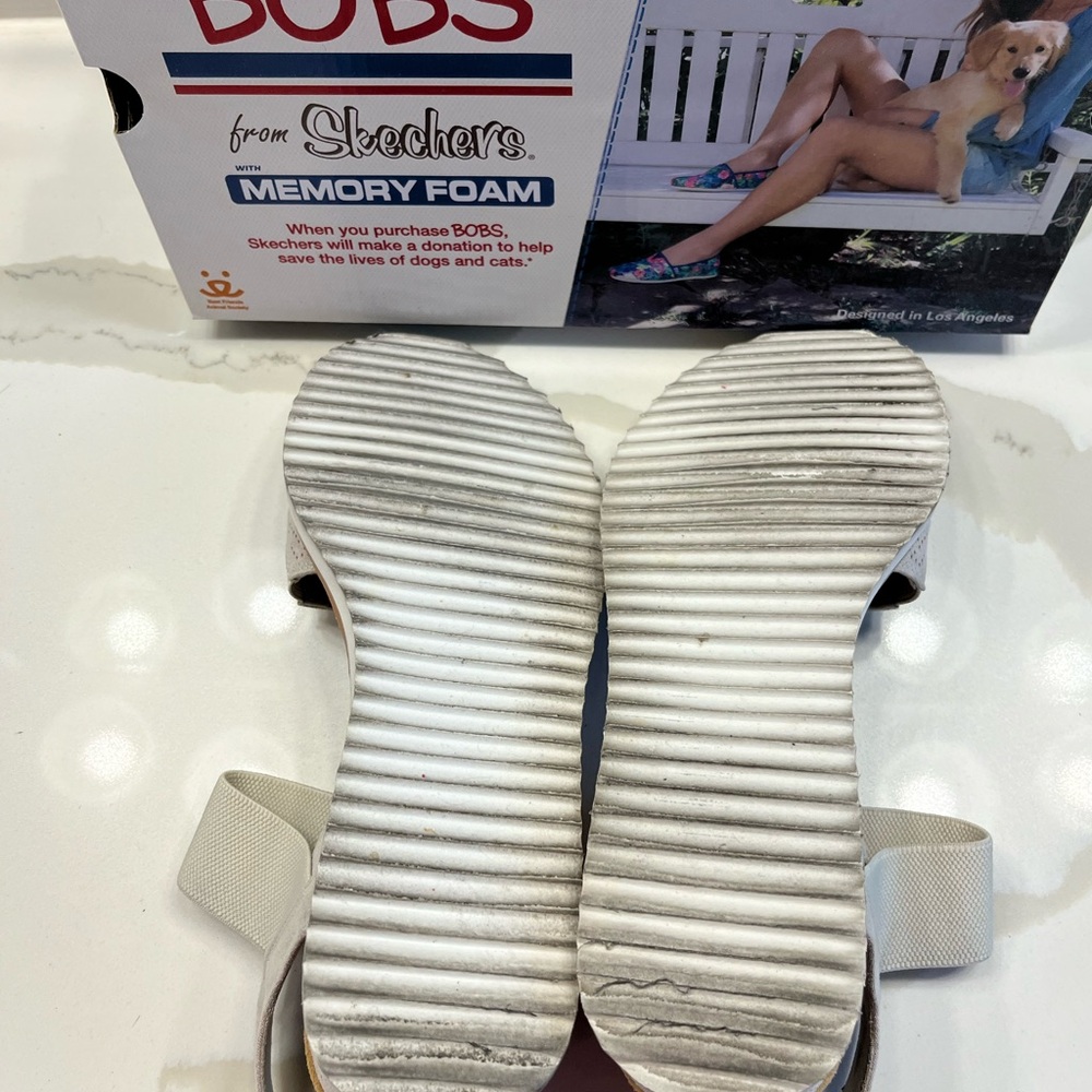 Skechers BOBS off white Sandals - Picture 3 of 4